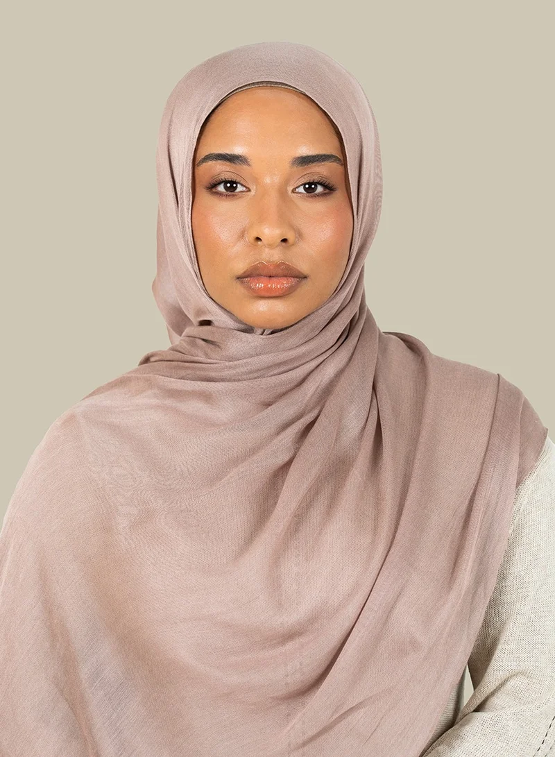 سيلكروز حجاب نسائي منسوج بإحكام بلون ورد الهيلاند